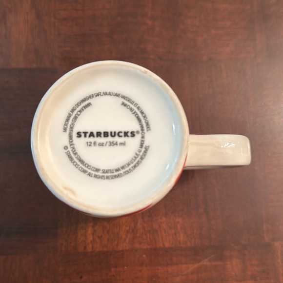 Starbucks Candycane Candy Stripe Red White Coffee Tea Mug Cup - Picture 5 of 6